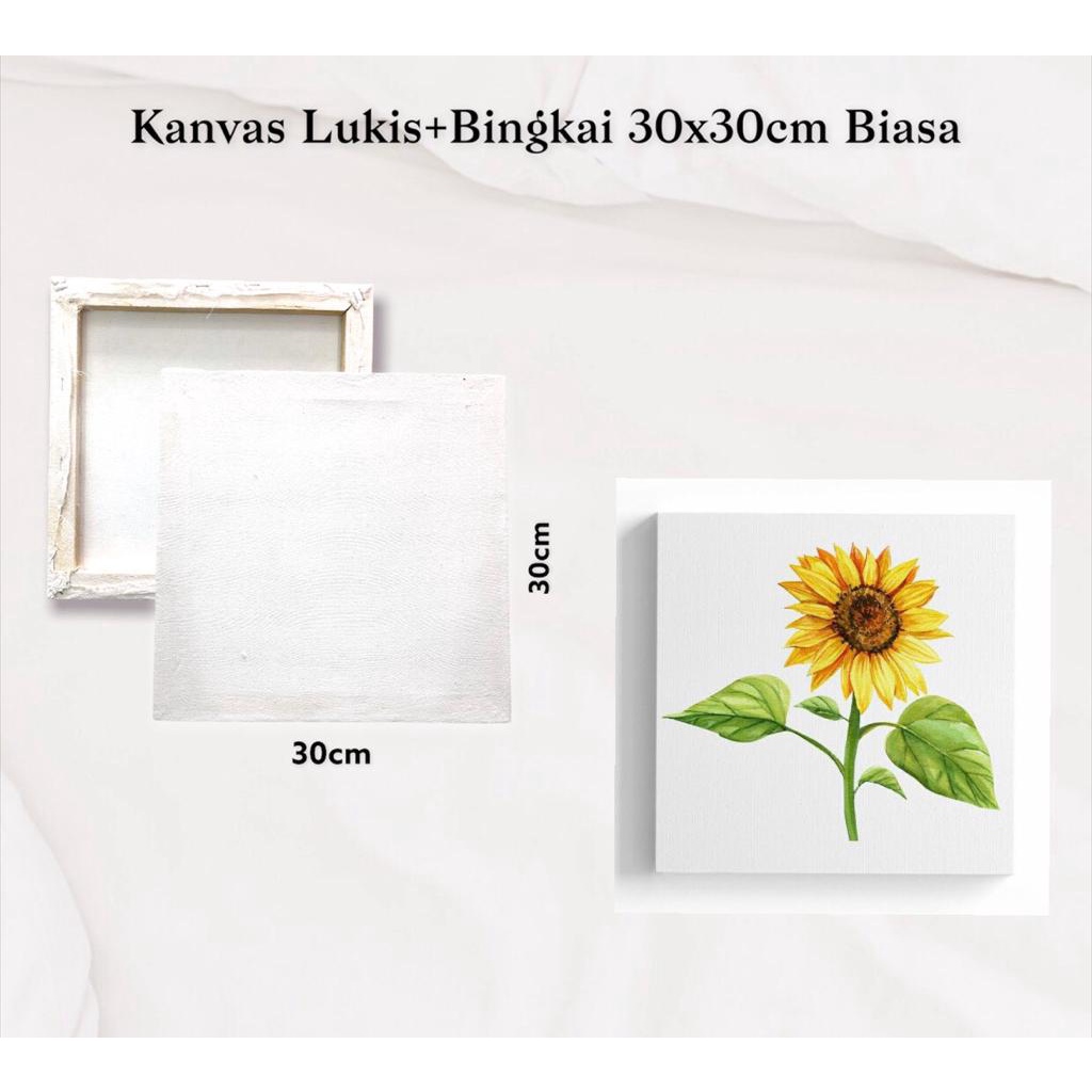 Kanvas lukis + Bingkai