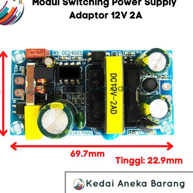 Module Modul Switching Power Supply 12V 2A AC-DC AC - DC Adaptor