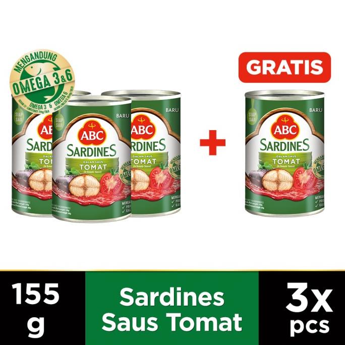 

ABC Sarden Saus Tomat 155 g - Buy 3 Get 1 pcs Free