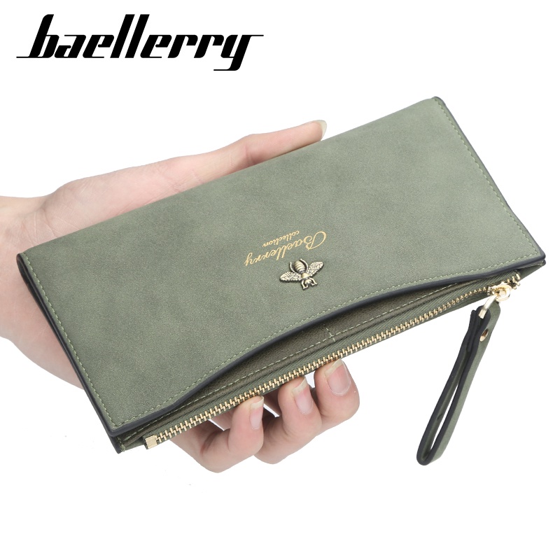 BAELLERRY N1093 Dompet Wanita Panjang Bahan Kulit PU Leather Premium WATCHKITE WKOS