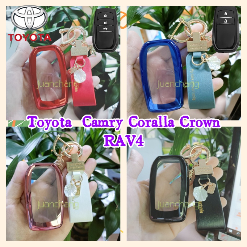 Casing Kunci Mobil Bahan TPU Untuk Toyota Hilux Fortuner Land Cruiser Camry Coralla Crown RAV4 Highland