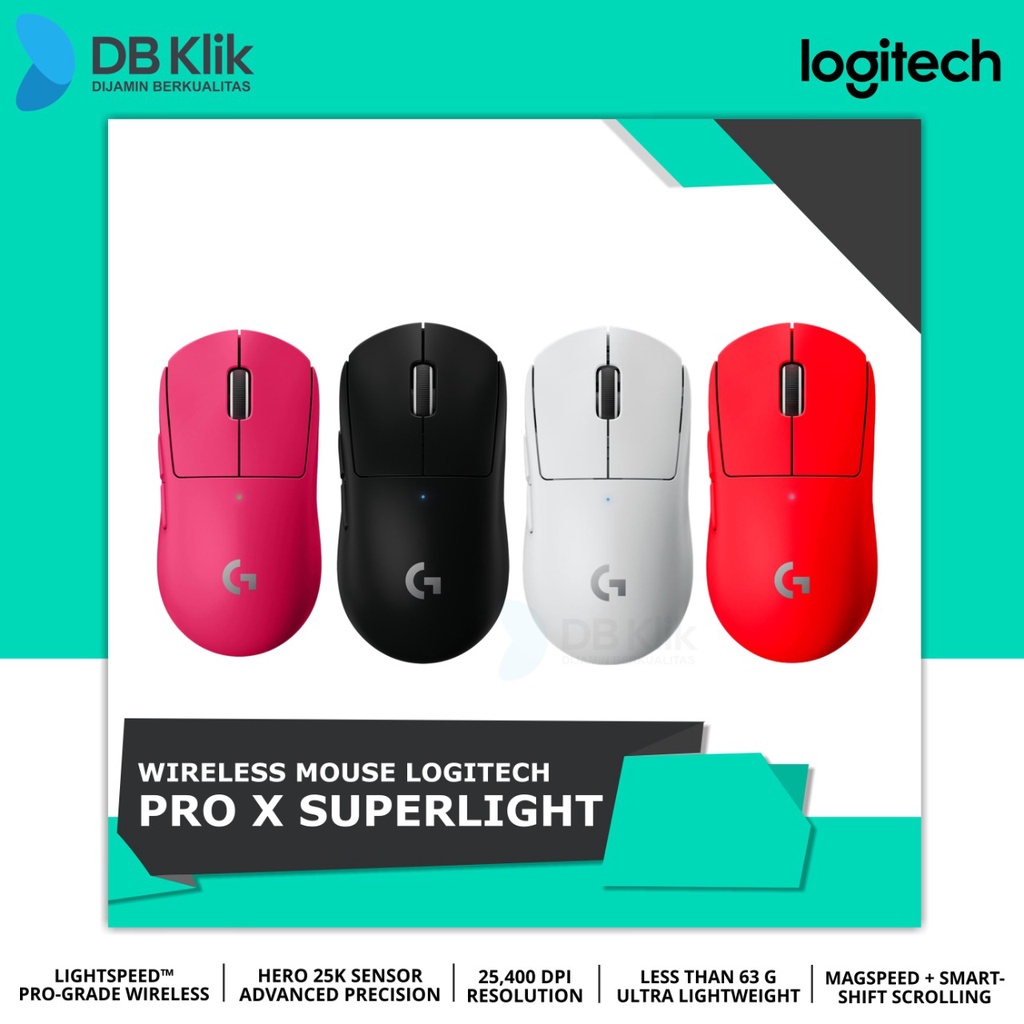 Mouse Gaming Logitech G PRO X Superlight Wireless 25400 DPI