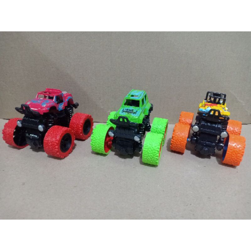 Mainan Anak Mobil Climbing jeep kemasan Dus Monster Zap Jip Off Road 4 Drive Inertial Bigfoot