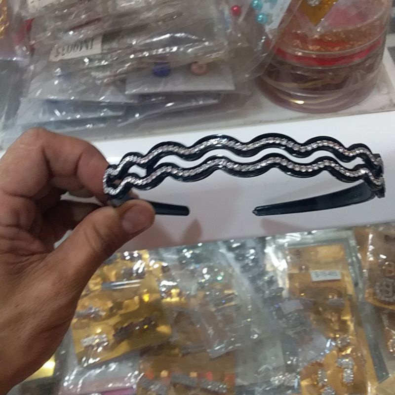 bando dan jedai original aksesoris kepala jepit rambut asli