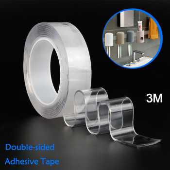 

Double Tape Perekat Washable Sticker Doble tape anti bekas lakban bolak balik anti bekas