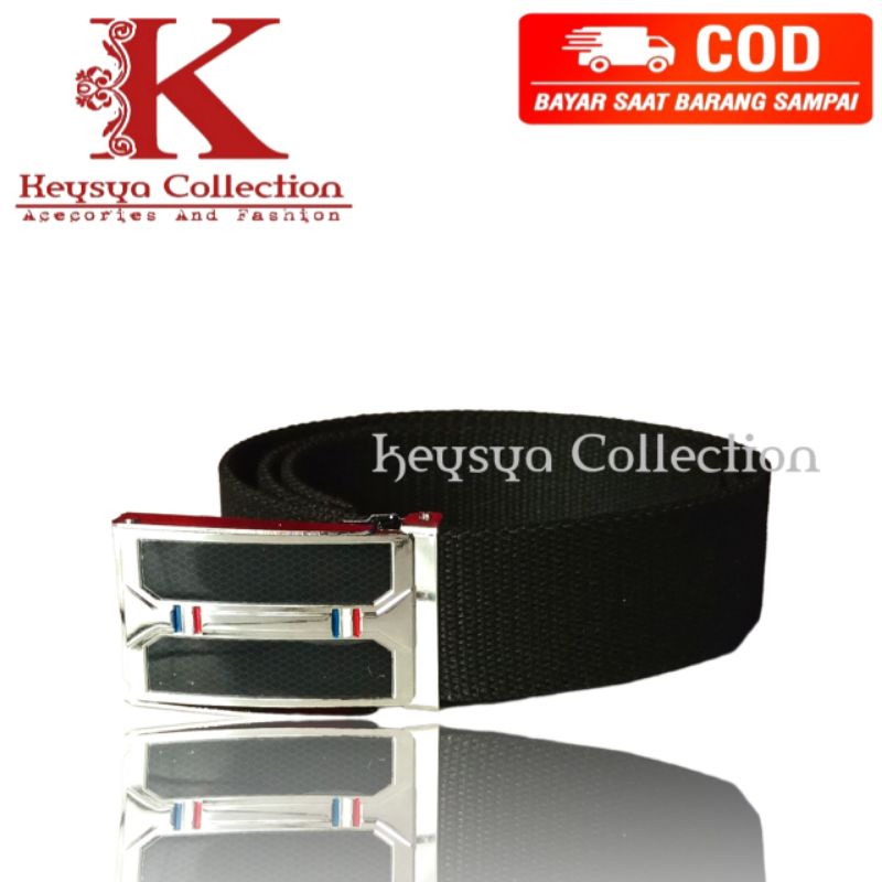 ikat pinggang pria kanvas sabuk pria tanpa Lobang