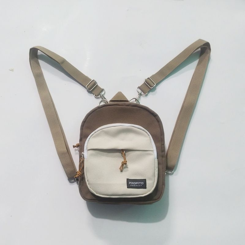 Tas Ransel Mini Multifungsi 3 in 1 Series-Choco