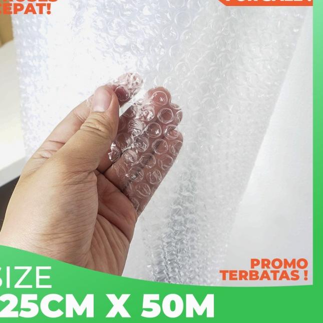 

BUBBLE WRAP ROLL 50 METER HITAM PUTIH BUBLE WRAP MURAH PROMO MULIAPACK - MP ORG - Putih