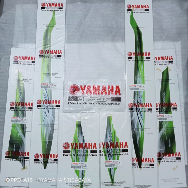 striping Mio sporty hijau 2009 graphic Mio smile hijau Polet Mio th 2009 hijau