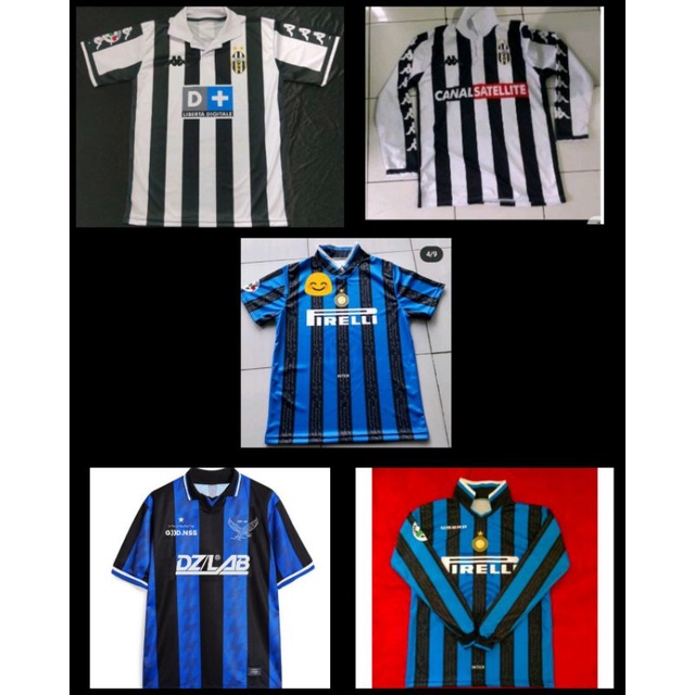 Jersey Inter 1997/1998 Home Retro/Jersey Inter 1995 1996/Jersey Juve 1995 1996 1997/Jersey Juve 1998