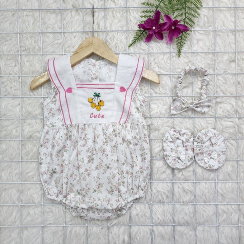 Baju bayi perempuan set Jumper complete