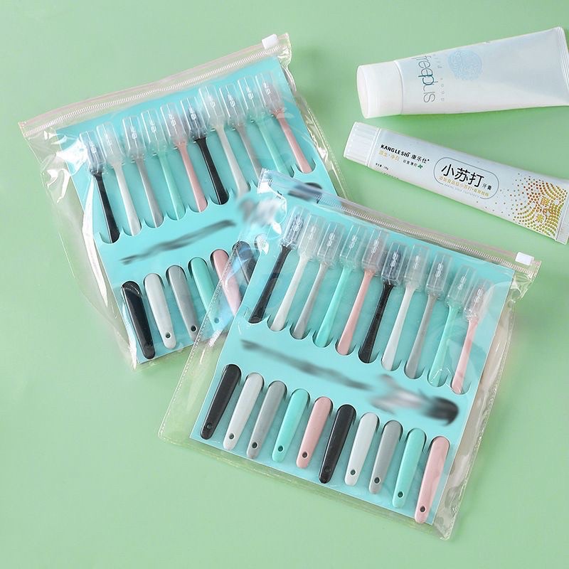 ( 1 set dapat 10 )Sikat Gigi Dewasa Toothbrush Double Care Sensitive Soft-Sweet Bee