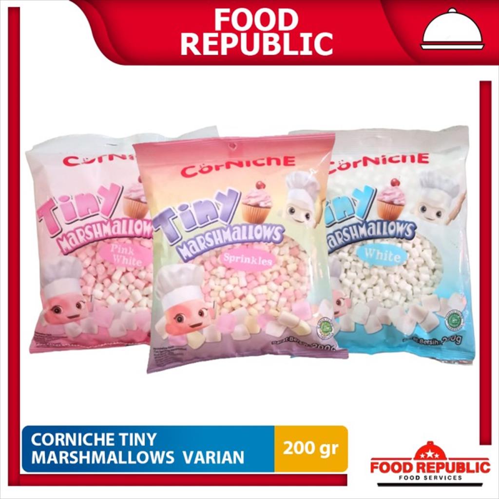 Corniche Tiny Marshmallows Mini 200 gr Marshmallow Kecil Halal Varian