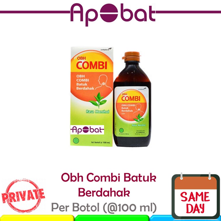 - ApObat - OBH Combi Batuk Berdahak / OBH Combi Botol Gepeng Menthol Mentol