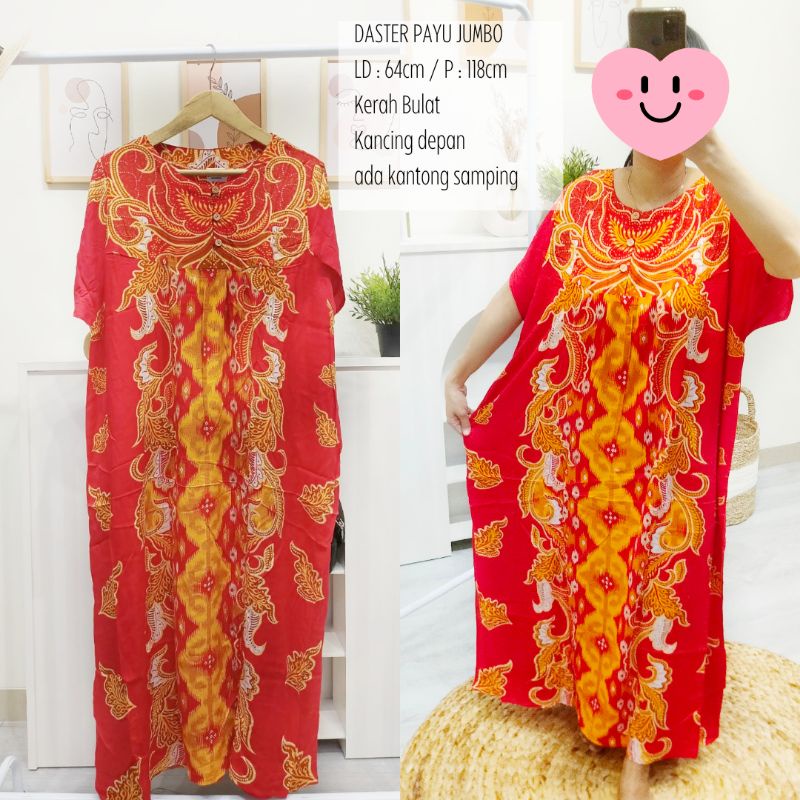 Daster Rayon Print Jumbo / Daster Putri Ayu Jumbo