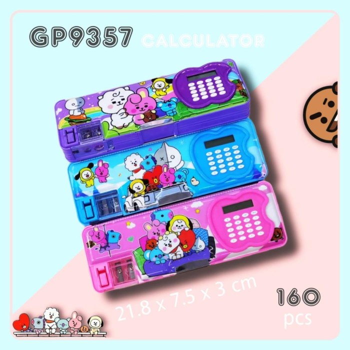 

Pencil case magnet kalkulator plus rautan kode gp 9357 satuan OLS76