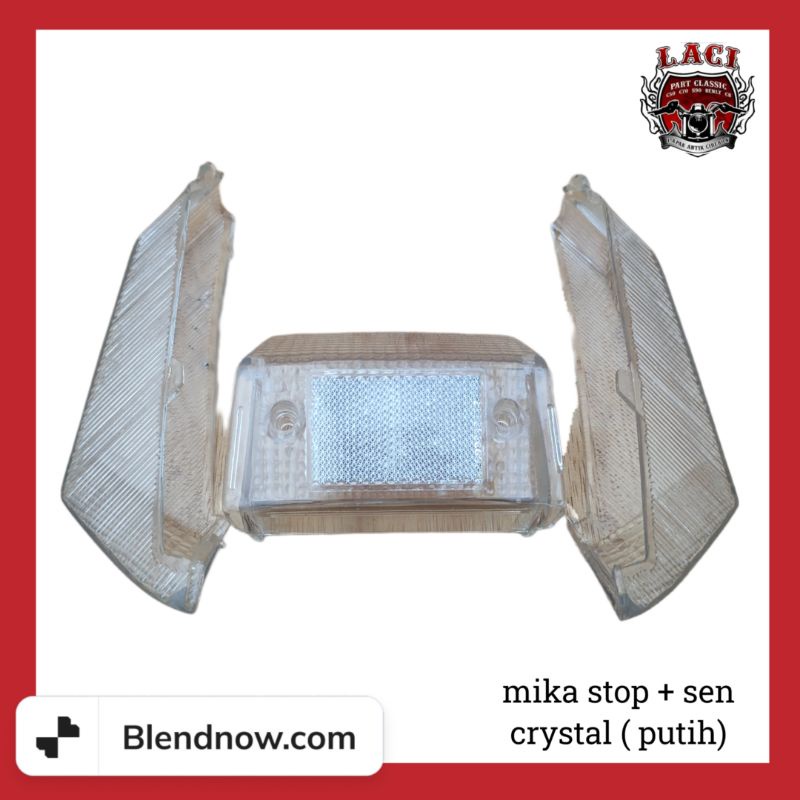 Kaca Mika Lampu Belakang Stoplamp Set Sein Suzuki Crystal 110 RGR 150