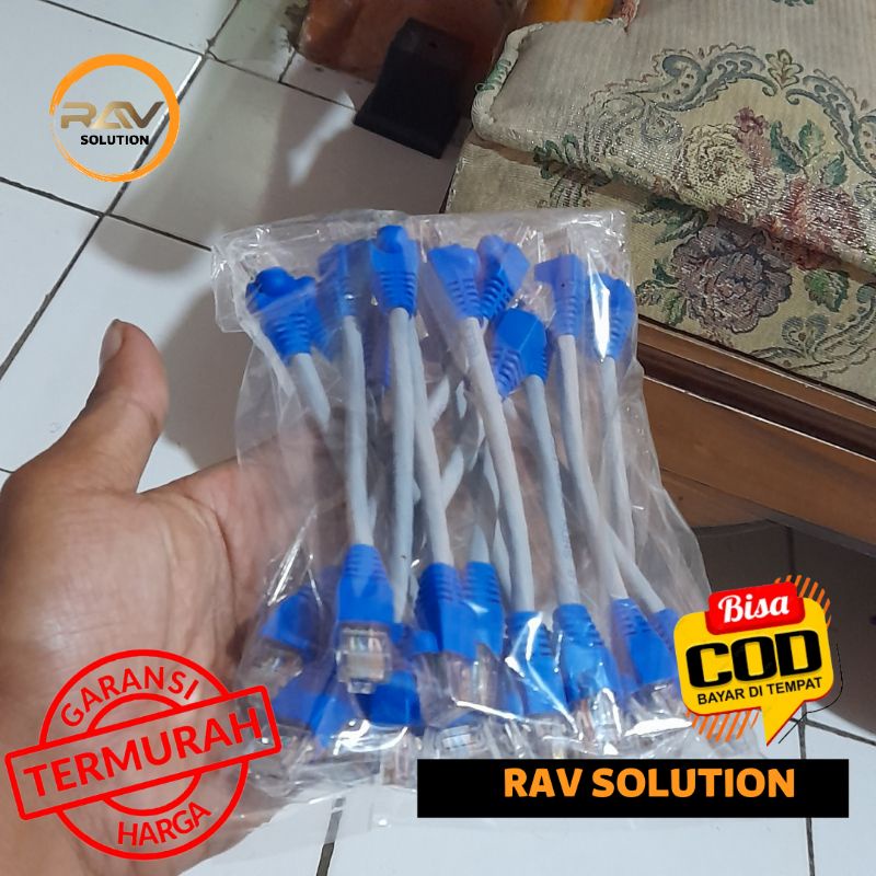 KABEL LAN SERVER ISI 10 PCS 15/20/25/30 CM HANDMADE RAV SOLUTION