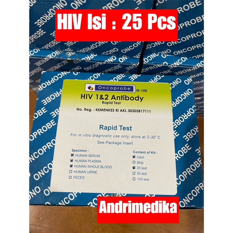 Jual Tes HIV Oncoprobe Generasi 4 Akurasi 100 Shopee Indonesia