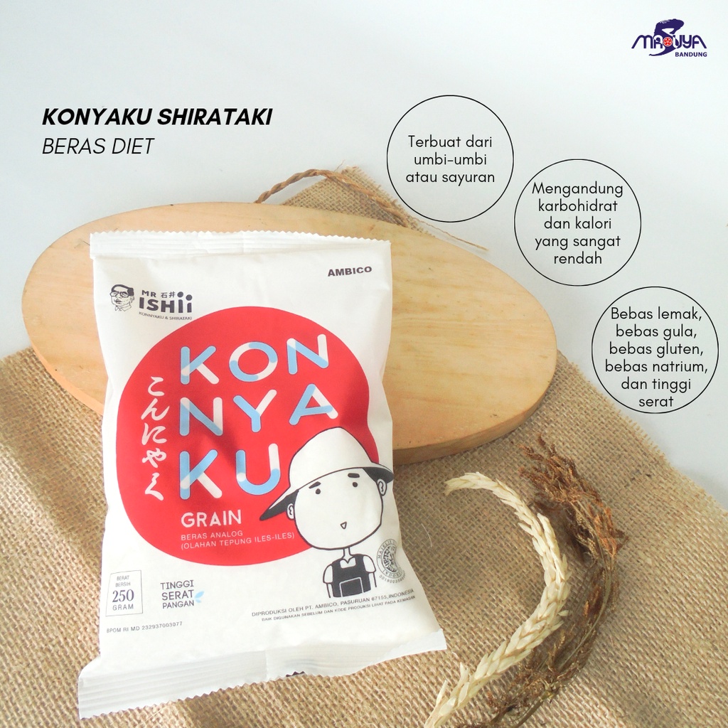 

Mr Ishii KONNYAKU GRAIN Beras Shirataki 250 GR