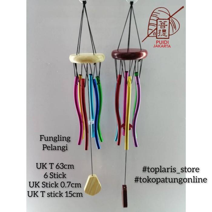 

Fungling Lonceng Angin Pelangi 6 Stick Fengshui 065