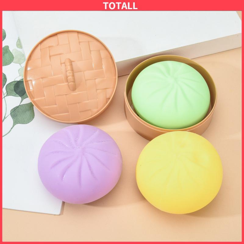 COD Mainan squishy stress ball pao Mainan bakpao palsu Dimsum bakpao mooncake hakau siomay mantau-Totall