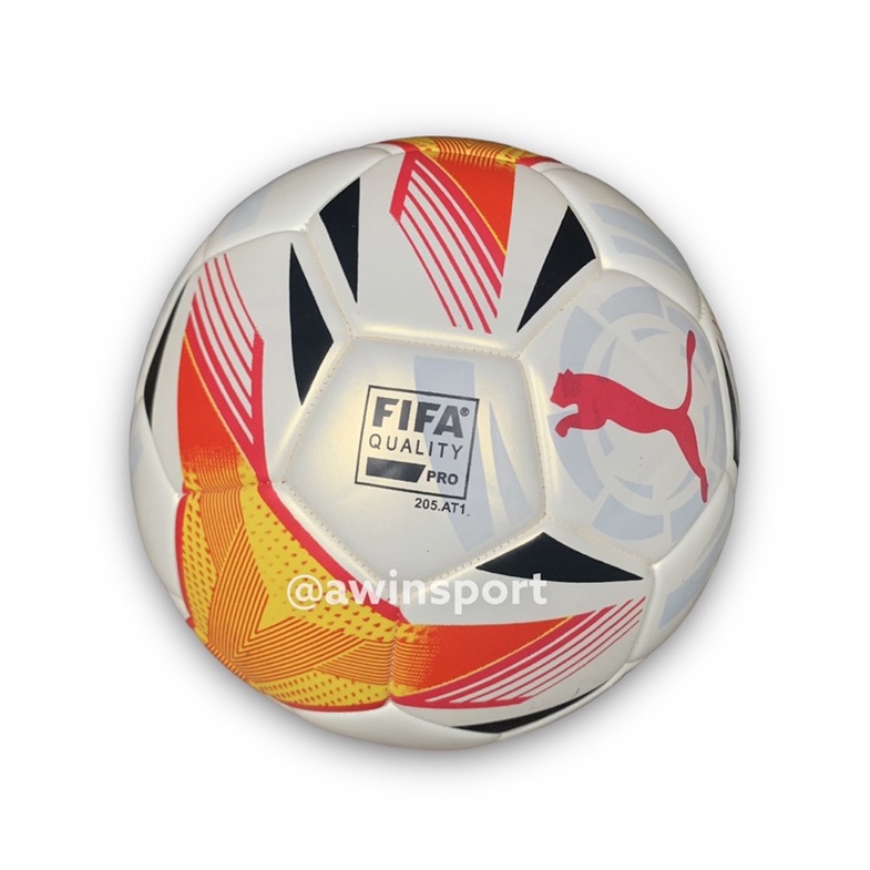 Bola Sepak Size 4/5 & Futsal PUMA LALA Bahan Pu Semi Kulit Jahit Mesin Kualitas Premium (Free