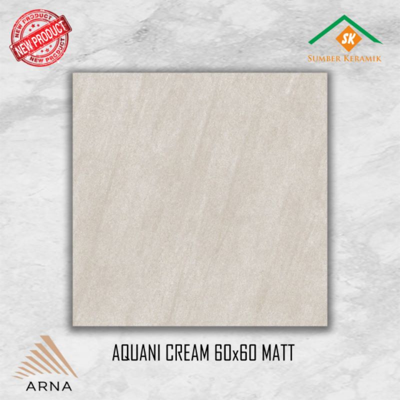 Granite lantai 60x60 Aquani cream / matt / arna