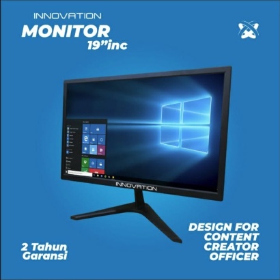 MONITOR LED QWERTY 19 INCH HDMI + VGA
