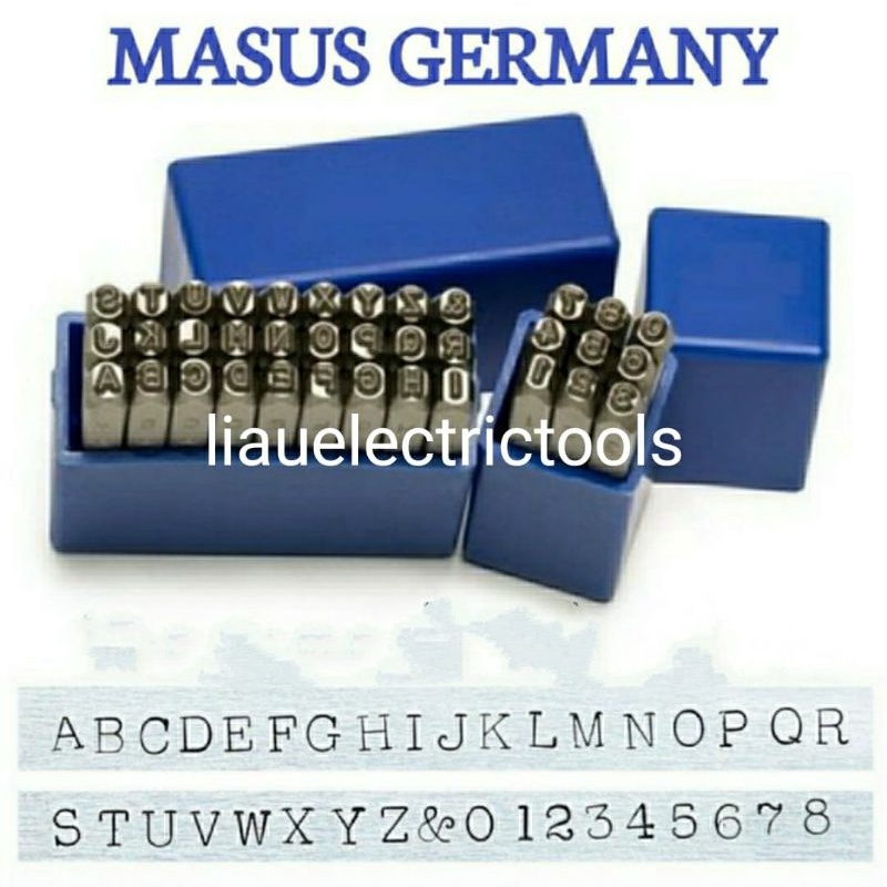 

Angka & Huruf Ketok 2 Mm 1 Set MASUS GERMANY Stamp Punch Set 2mm