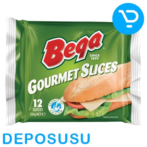 

T0P KEJU LEMBARAN BEGA GOURMET CHEESE SLICES 200GR ISI 12 NICE