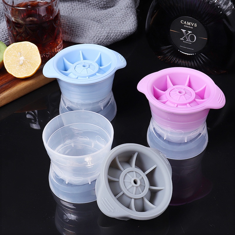 TOKOMUDA Cetakan Es Party Ice Cream Moulds Ice Hockey Ice Cube Maker Bar Whiskey Cocktail Ice Box Molds Sphere Round Ball