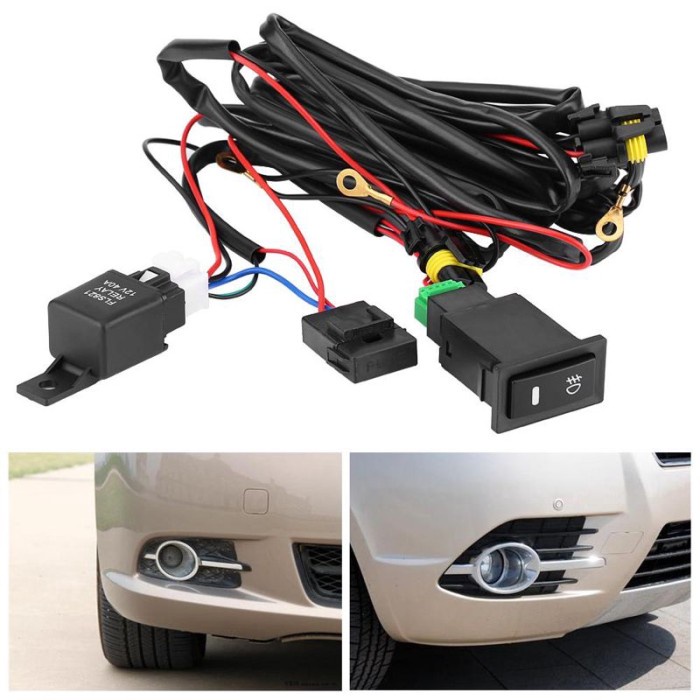 

Saklar Kontrol On/Off Lampu Kabut Led Mobil 12v Dengan Kabel Relay