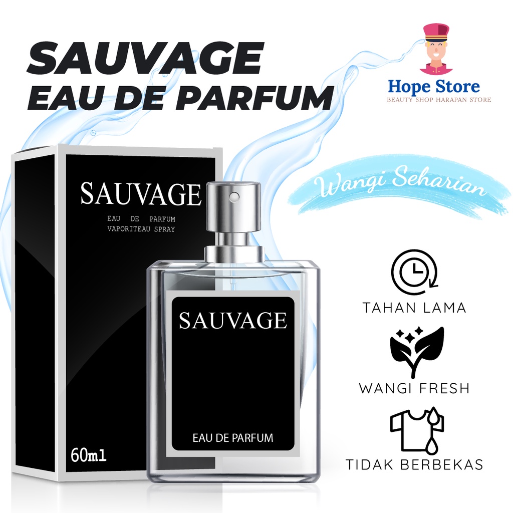 Hope Store - Parfum Unisex Pria Dan Wanita Wangi Tahan Lama 24 Jam