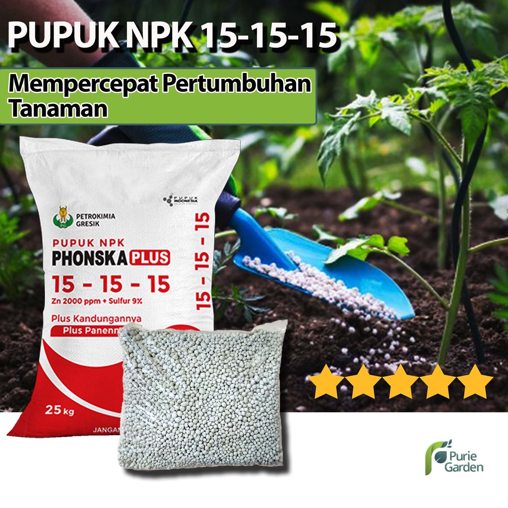 Pupuk NPK Phonska Plus 15 15 15 1kg PG SBY