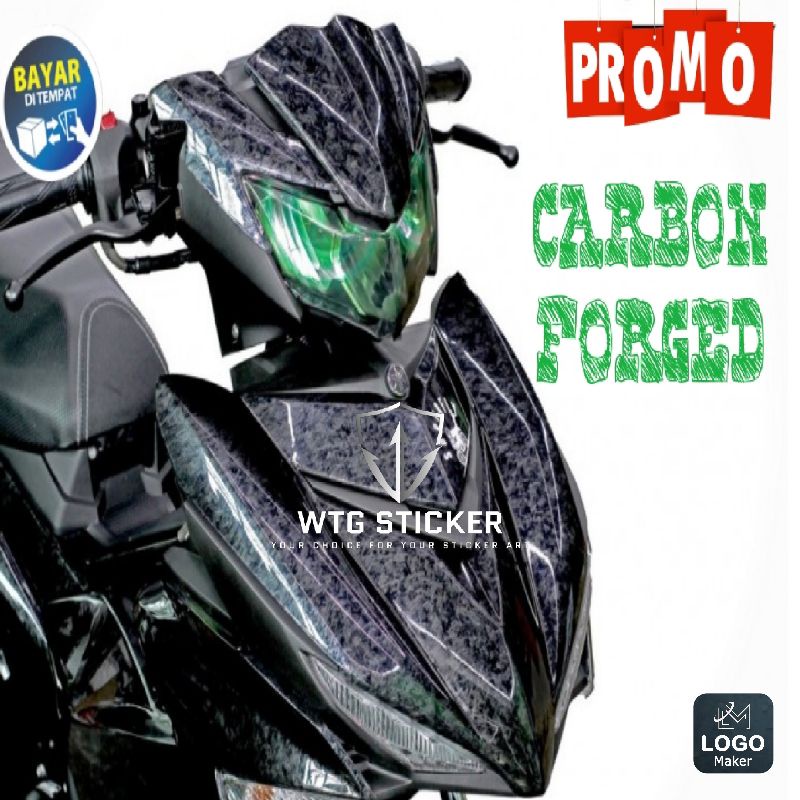 Sticker Skotlet Motor Carbon Forged