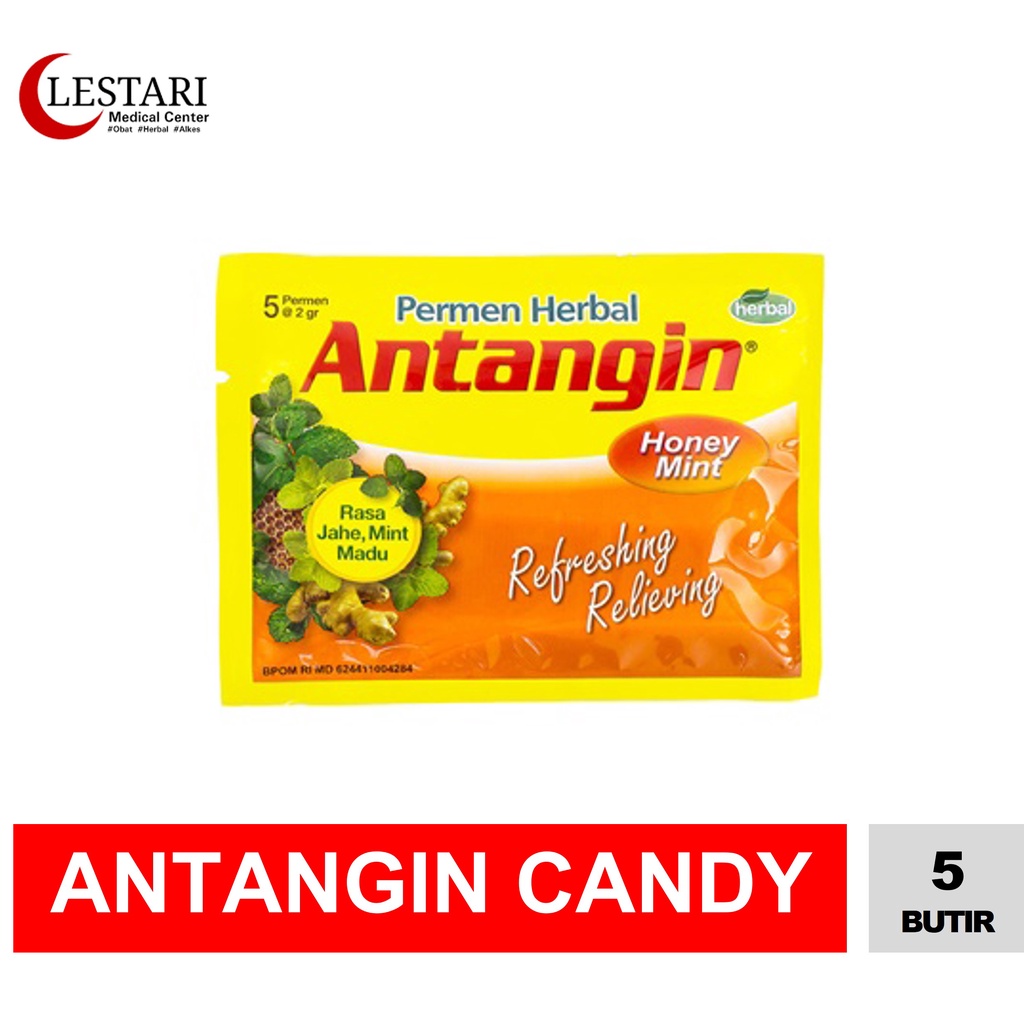 

Antangin Candy Permen Herbal Honey Mint 5 tablet [Sachet]