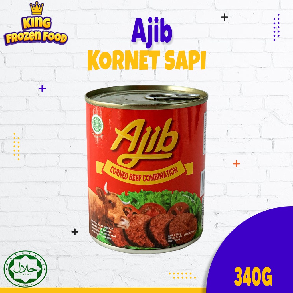 Ajib Kornet Daging Sapi Isi 340G