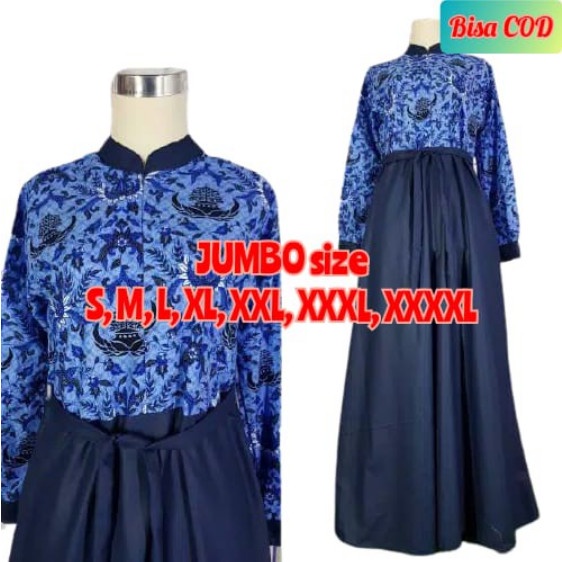 Baju Gamis Syari Dress Dinas Batik Guru Pns Pdl Pdh Formal Korpr