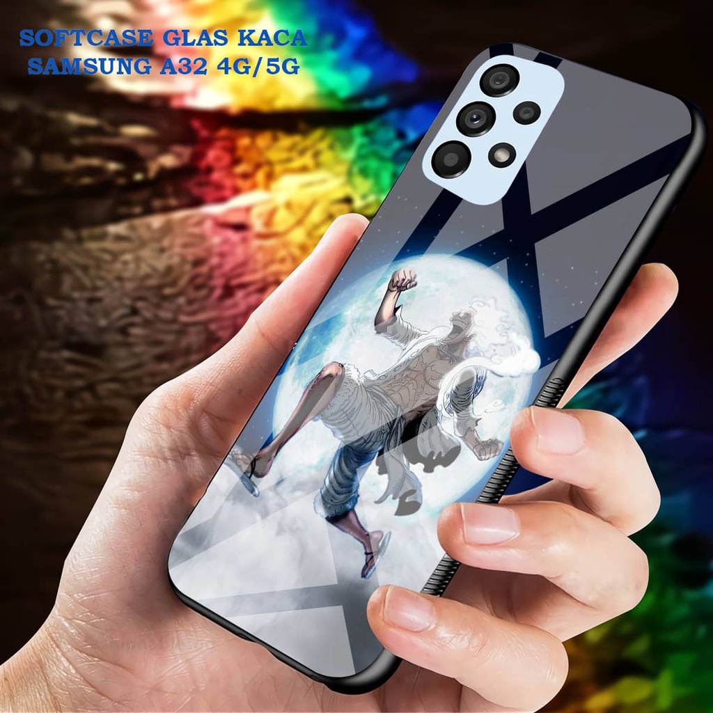 Softcase Glass Kaca SAMSUNG A32 [4G]- Case Hp Pelindung Handphone SAMSUNG A32 [5G] [ A82]
