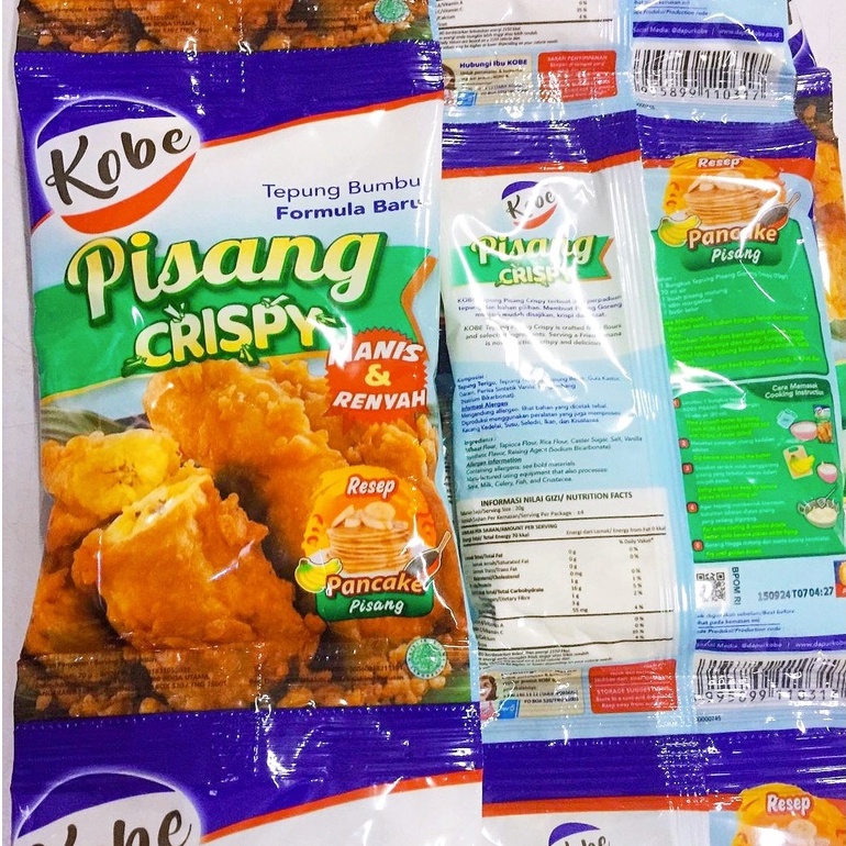 Tepung Bumbu Kobe Pisang Crispy Kemasan 70 gr - Manis Renyah