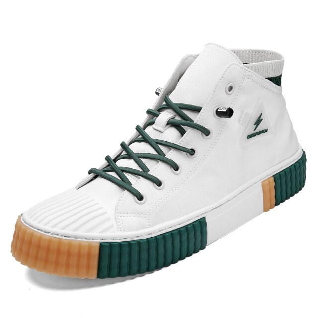 Dream Sepatu Sneakers Pria Razor Casual Canvas Retro High Sepatu Tinggi Santai