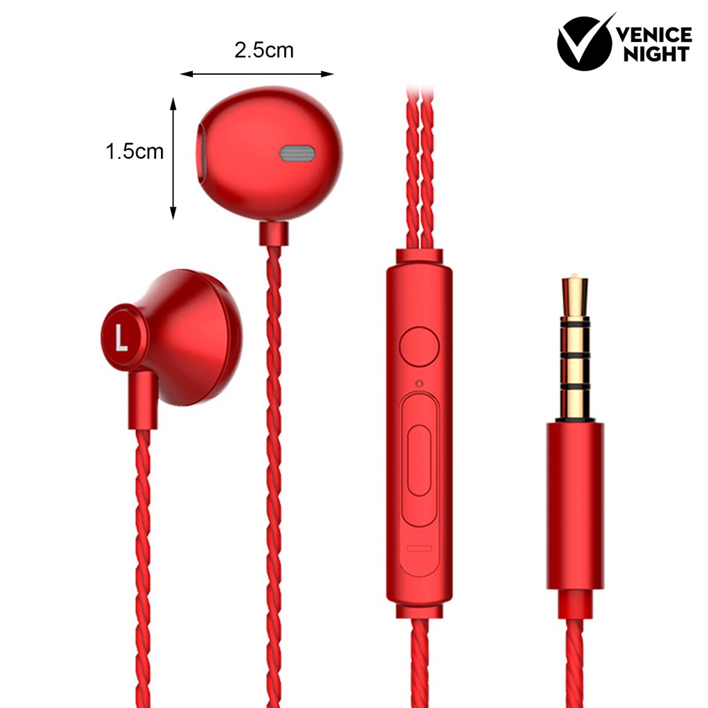 (VNEP) (Berkabel) TS720 Earphone Universal Heavy Bass 3.5mm Jack In-ear Earbud untuk Ponsel Pintar