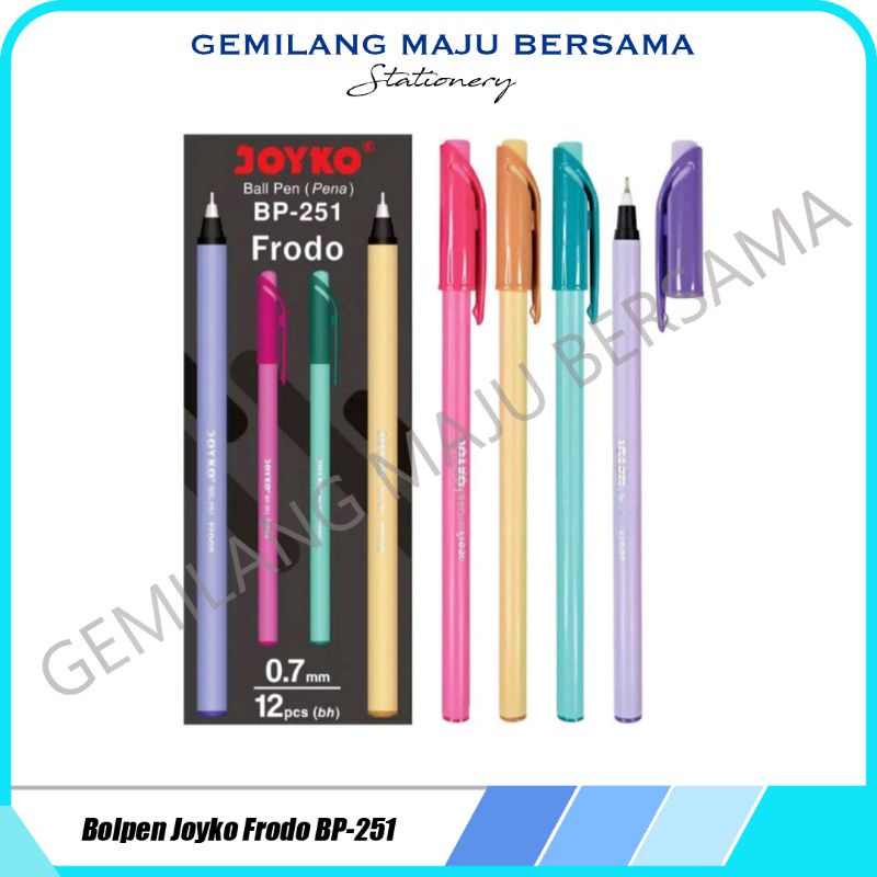 

Bolpen Joyko Frodo BP-251 (Harga Per Lsn = 12 buah)