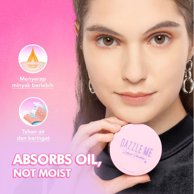 [FREE GIFT] DAZZLE ME Muse Pressed Foundation - Always Setting Loose Powder / Bedak Tabur &amp; Padat