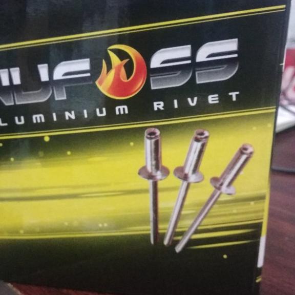 NUFFOS PAKU RIVET 4 MM - BLIND RIVET 4 MM x 12.7 MM - NUFFOS 550