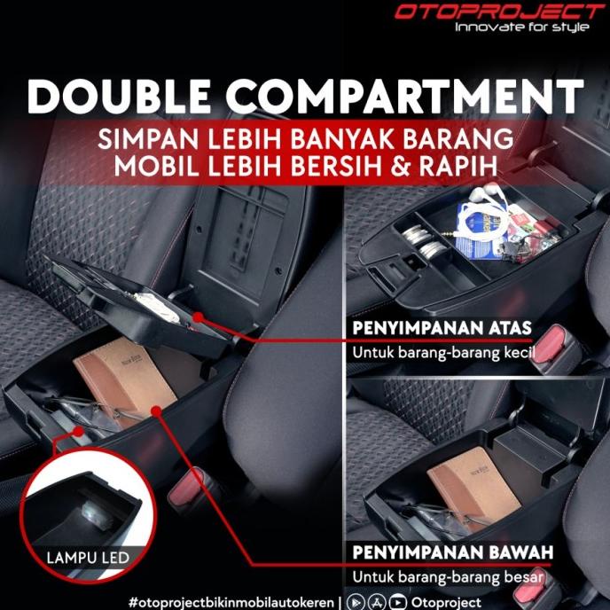 Promo Console Box Brio, Old Brio, Mobilio, BRV With Usb Charger Otoproject