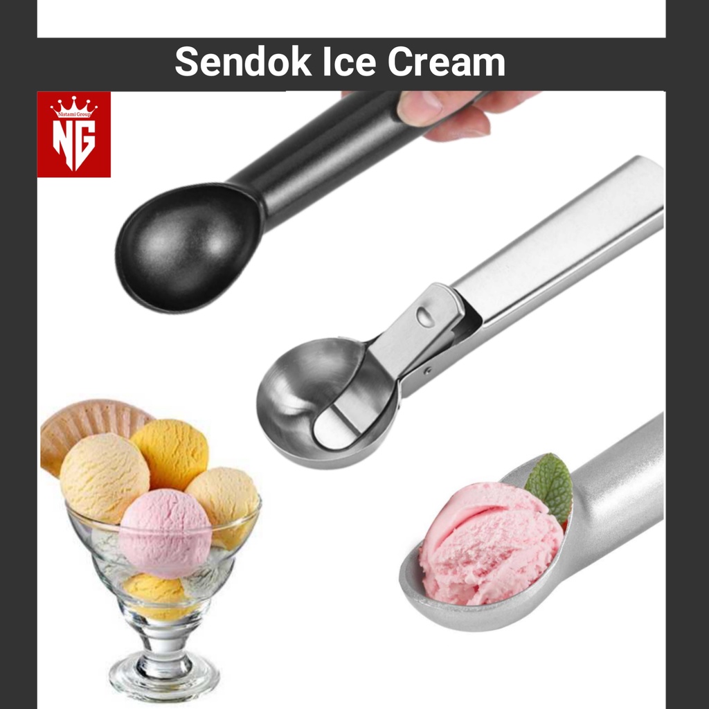 Jual NG Sendok Scoop Scop Skop Ice Cream Es krim Stainless Steel