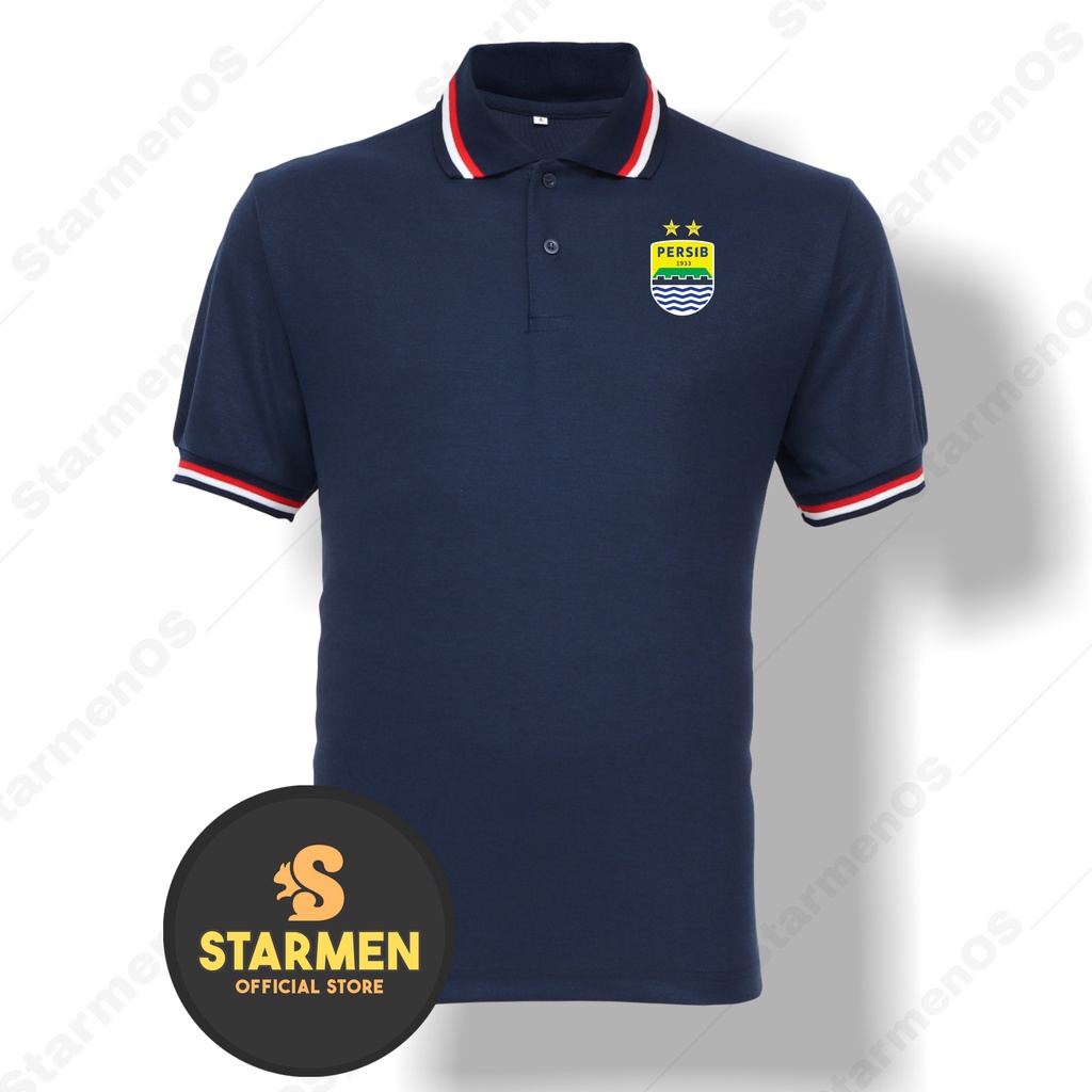 Kaos Polo Shirt Pria Kerah Logo PERSIB