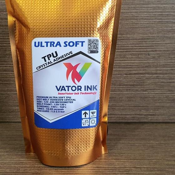 

VATOR TPU ULTRASOFT 250gr CRYSTAL DTF ADHESIVE LEM SABLON PLASTISOL